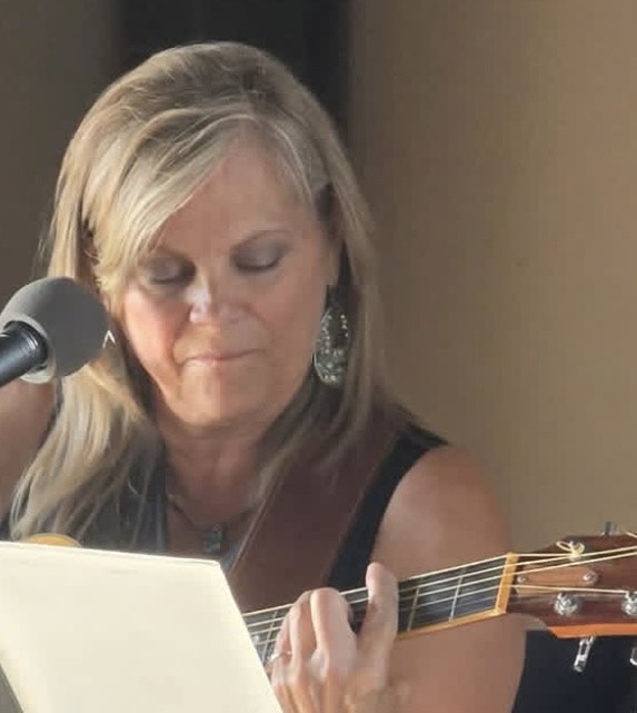 Carlene Hall with guitar